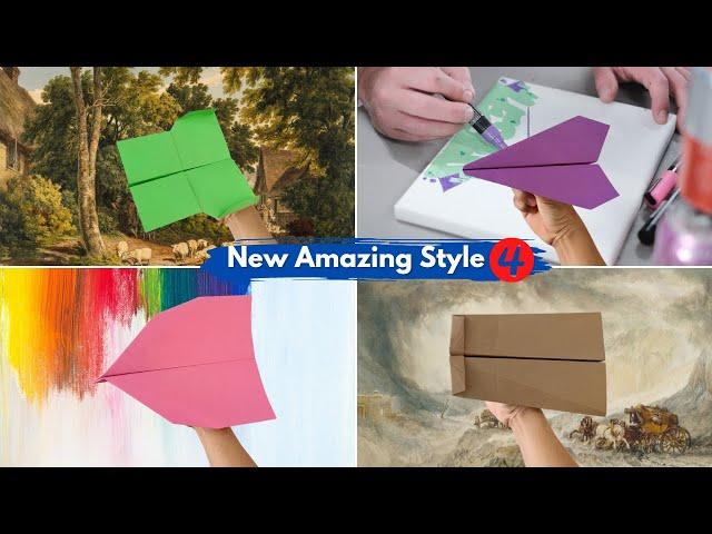 How to make cool 4 paper airplanes with printer paper