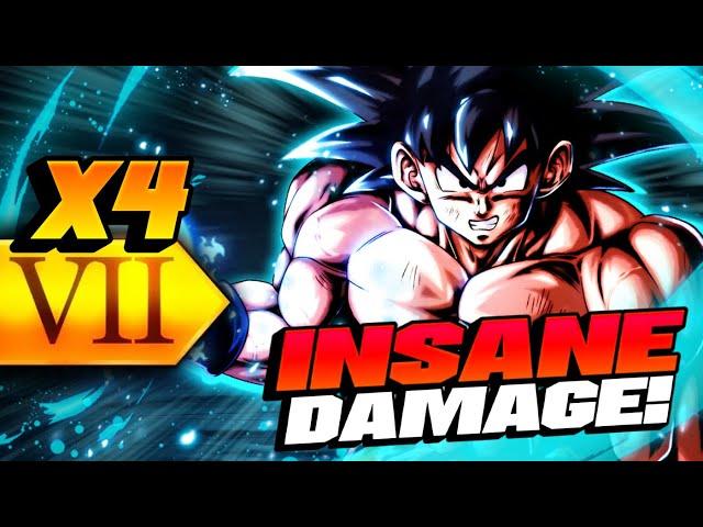 INSANE DAMAGE!! LF Goku with x4 Zenkai Buffs! (Dragon Ball LEGENDS)