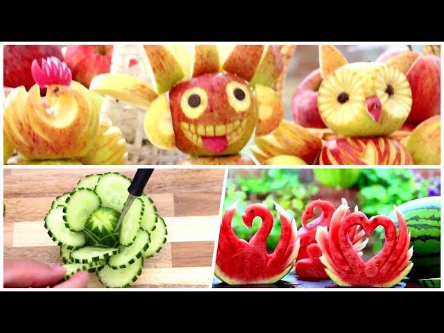 Carving And Cutting Tricks | Food Carving Tutorial | Fruit & Vegetable Carving