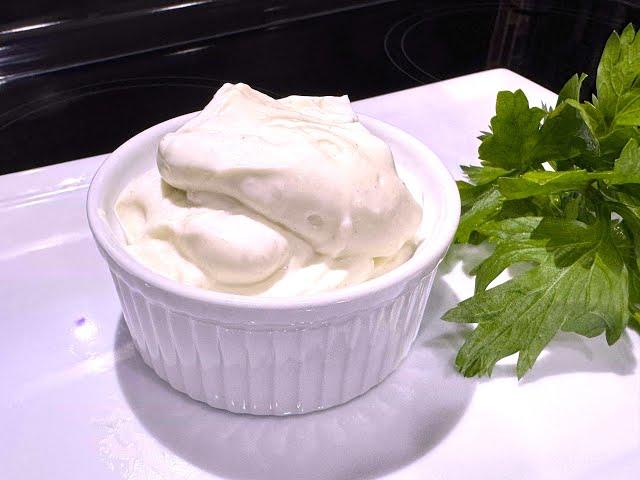 30 сек МАЙОНЕЗ без яиц и без правил. Густой, вкуснейший хоть ложкой ешь! Соус Заправка для салатов