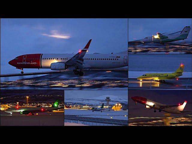 Evening Winter Spotting at Tromsø Airport - Ambient Atmosphere