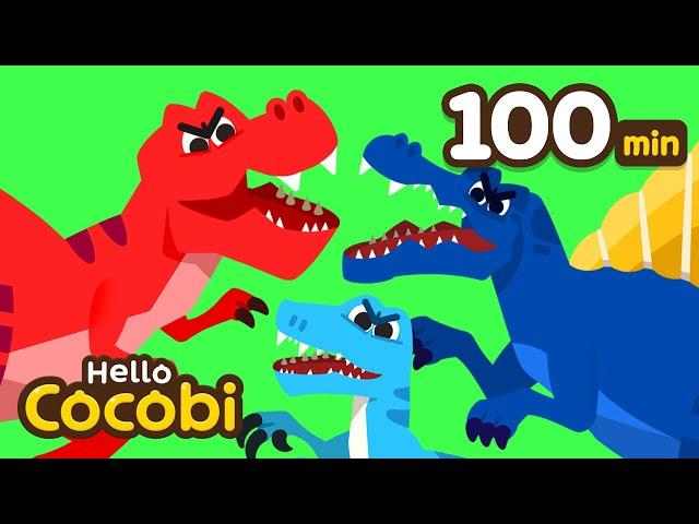 Tyrannosaurus Rex and MoreCompilation | Spinosaurus, Brachiosaurus | Kids Songs | Hello Cocobi