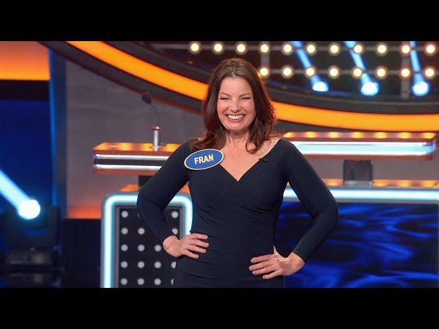 Fran Drescher and Charles Shaughnessy Play Fast Money - Celebrity Family Feud