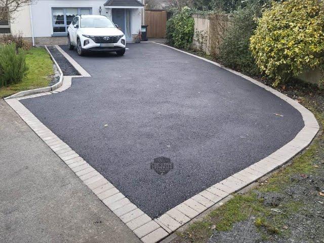 Tarmac Driveway with Natural Grey Paved Border in Naas, Co  Kildare