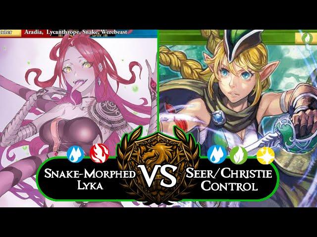 Shuffles Vs Card Draw : Snake Lyka Vs Seer/Christie Control Feature Match Force of Will (TCG)