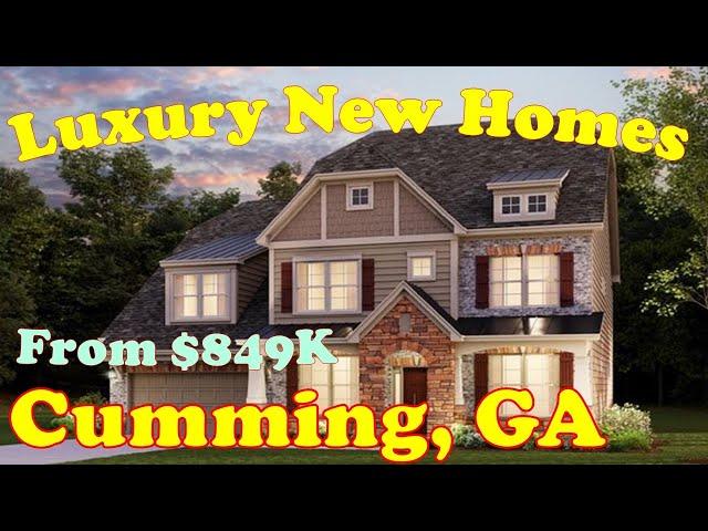 New Luxury Homes in Cumming GA $849K+, about 4000 SF, Hadley Estate, Northern Atlanta GA House Hunt