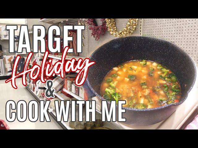 TARGET HOLIDAY DECOR HAUL & COOK WITH ME | CREAMY VEGETABLE SOUP | XoJuliana