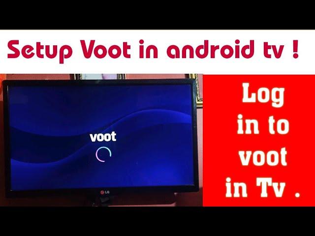 How to setup login voot in android tv