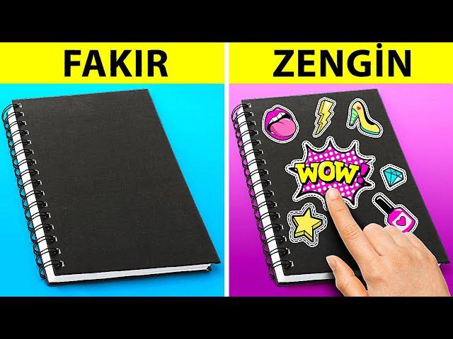 LİSEDE HAYATTA KALMAK | Zengin ve Fakir Öğrenciler için Okul Hack'leri! 123GO! SCHOOL