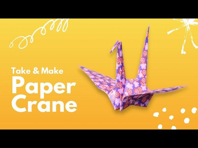 Take & Make Paper Cranes