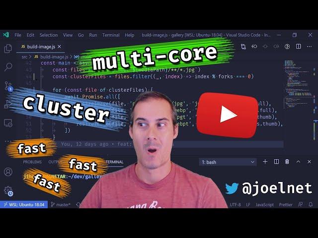 CLUSTER MULTI THREADED NODEJS -- Run threads in parallel to speed up long processes (CORRECTED)