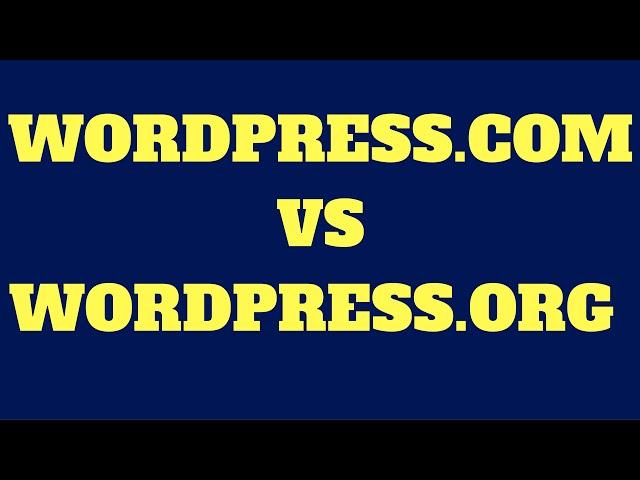 Wordpress.com vs Wordpress.org-Which Do You Prefer?