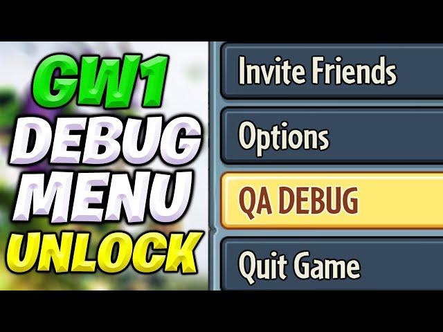 How to UNLOCK the PvZ GW1 Debug Menu (Infinite Coins, Unlock All)