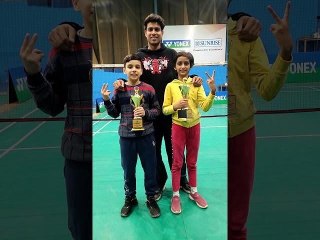 Gurgaon tournament  match win by the Vishesh Badminton Academy#VBA BOYD