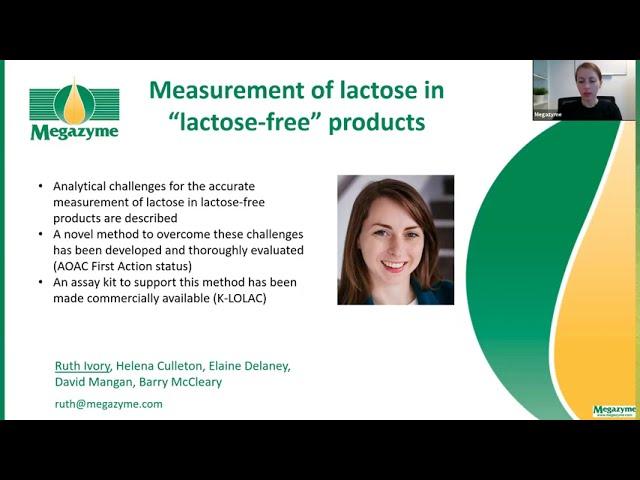 Measurement of Lactose in Lactose-free Products