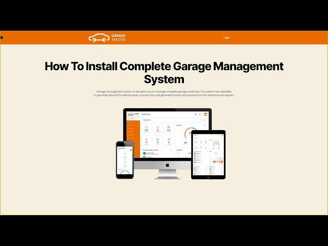 How To install Complete Garage Management System | Garage Management System