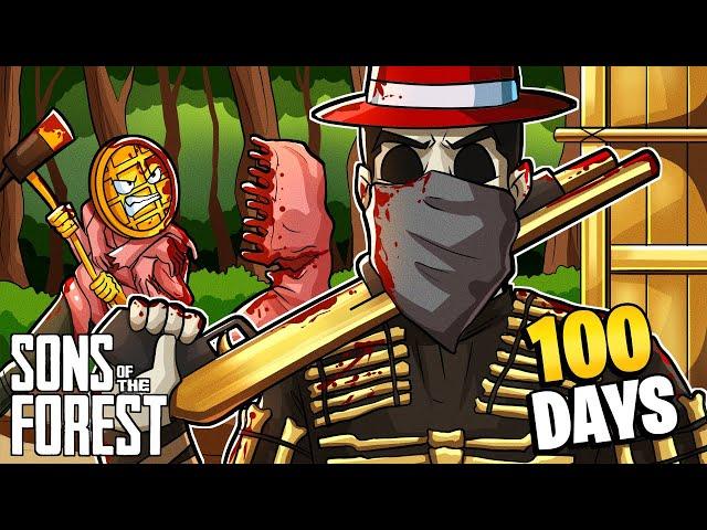 We Spent 100 DAYS In Sons of the Forest Hard Survival!