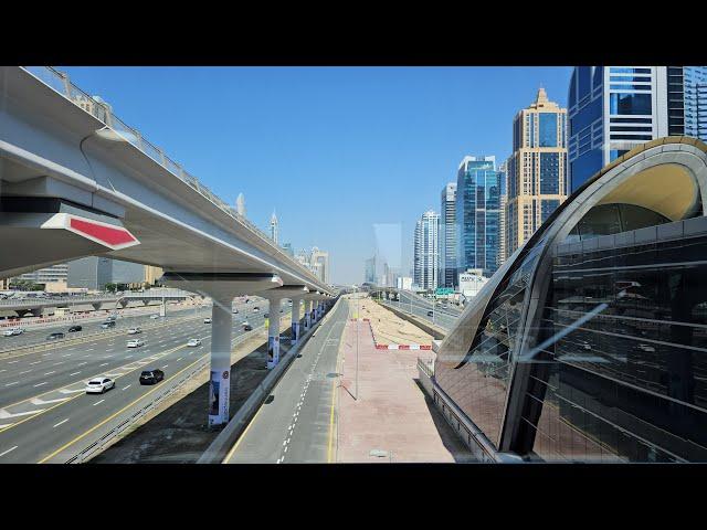 Dubai Marina DMCC Metro Station to Dubai Marina Mall: 1:30pm Dubai UAE Winter Walk (3.6.24: 4K-UHD)