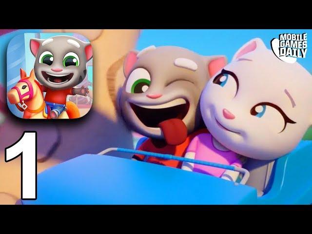 TALKING TOM FUN FAIR - WORLD 1 - Gameplay Walkthrough Part 1 (iOS Android)