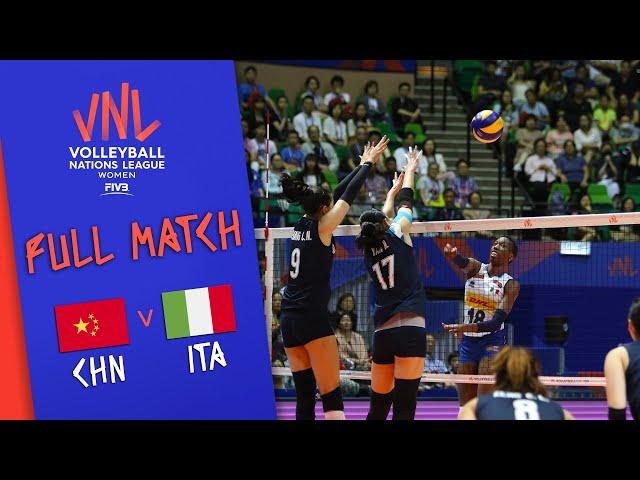 China  Italy - Full Match | Women’s Volleyball Nations League 2019