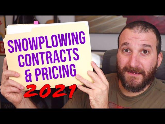 Snowplowing Contracts & Pricing Updates 2021