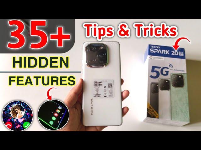 Tecno Spark 20 Pro 5G Tips And Tricks - In English | Tecno Spark 20 Pro Tips And Tricks | Top 35+