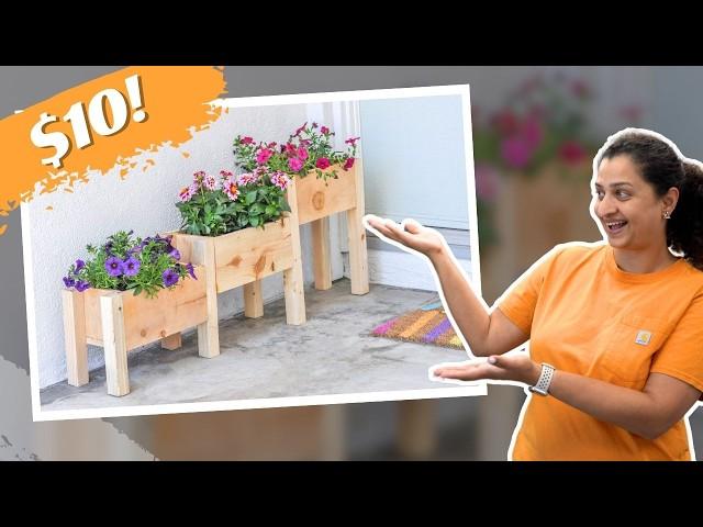 Build a Tiered Cedar Planter for Under $10!!  With Plans