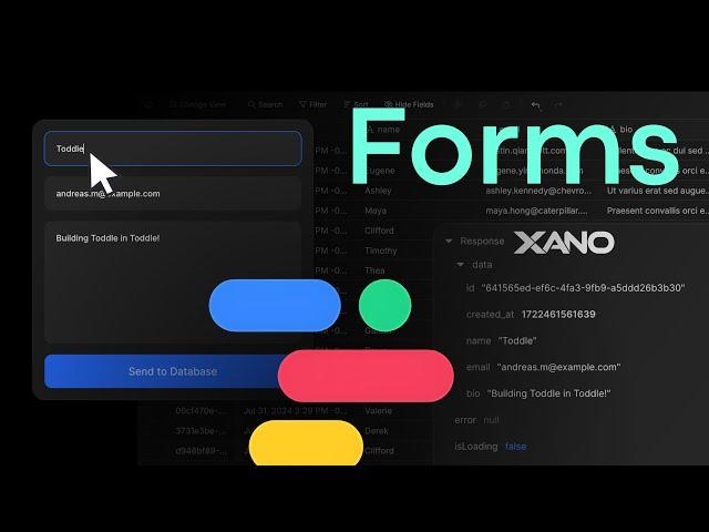 Form Submissions in Toddle to any Database / API - 100% NoCode