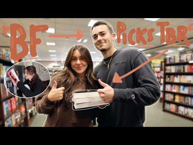 boyfriend chooses the books i read! | reading vlog