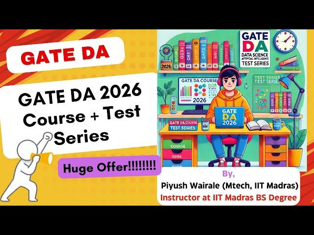 Best GATE DA 2026 Course and Test Series | GATE Data Science and AI Course & Test Series | #gateda