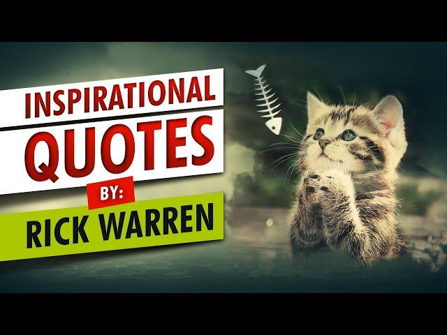 Rick Warren Inspirational Quotes