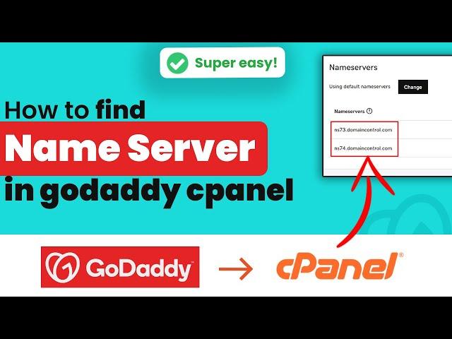 How to find name server in cPanel GoDaddy 2024 | Initial Solution