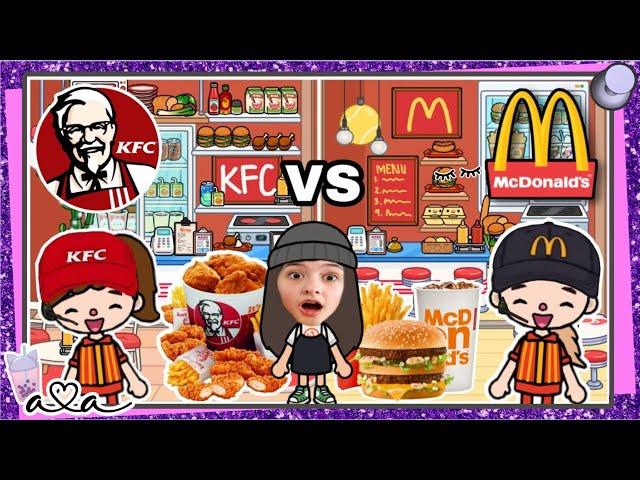 KFC vs McDonald's in Toca Boca  Toca Life World Ideen  Alles Ava Gaming