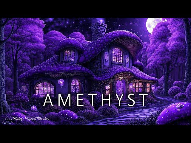 Amethyst - Healing Forest Ambience | 285Hz + 852Hz | Cellular Healing & Intuition Enhancement