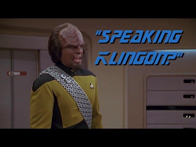 TNG Intake - Speaking Klingon?