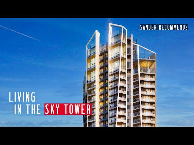 Living in the Sky Tower. Inside a modern apartment in Limassol