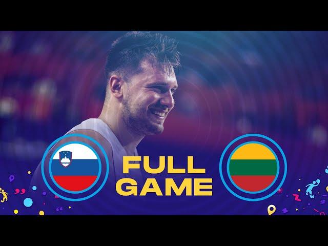 Slovenia v Lithuania | Full Basketball Game | FIBA EuroBasket 2022