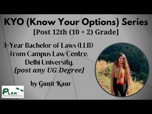 Pursuing a 3 Year LLB from Campus Law Centre, DU