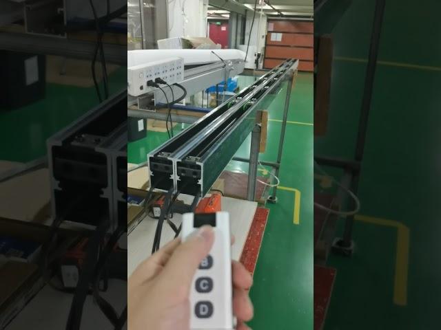 Remote control automatic sliding door opener. Bi-parting magnetic sliding door mechanism. #autodoor