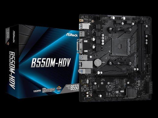 ASRock B550M-HDV  Motherboard Unboxing and Overview