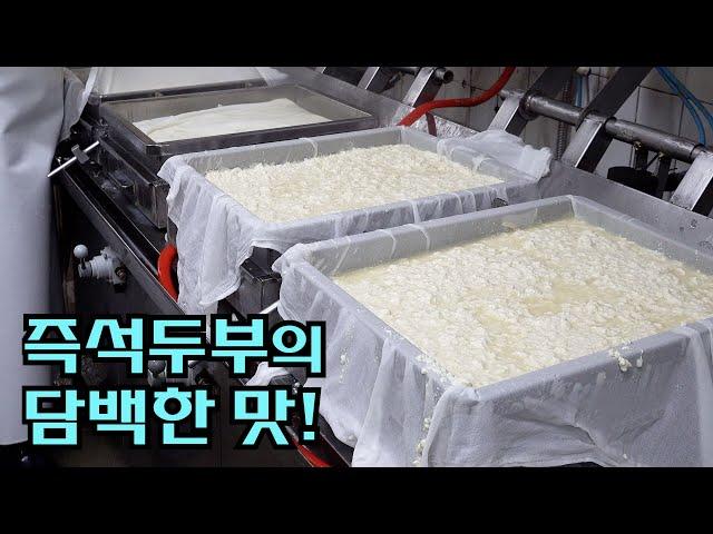 즉석두부로 일산시장에서 가장 유명한 집 - [찬우물 즉석두부] /The process of making tofu on the spot! / Korean Street Food