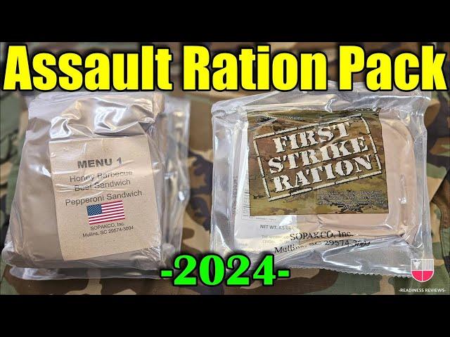 2024 US First Strike Ration (FSR) 24-Hour Combat MRE  Military Meal Ready To Eat Taste Test Review