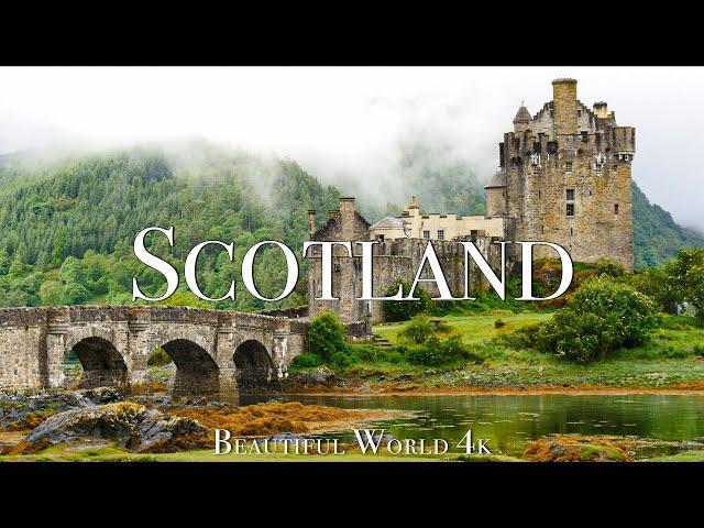 Scotland 4K Amazing Aerial Film - Calming Piano Music - Amazing Nature