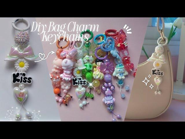 DIY Bag Charm Keychains | Keychain Ideas for beginners Easy Tutorial