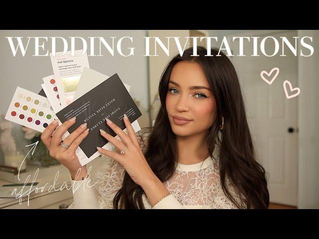 choosing my WEDDING INVITATIONS! *affordable + aesthetically pleasing options*