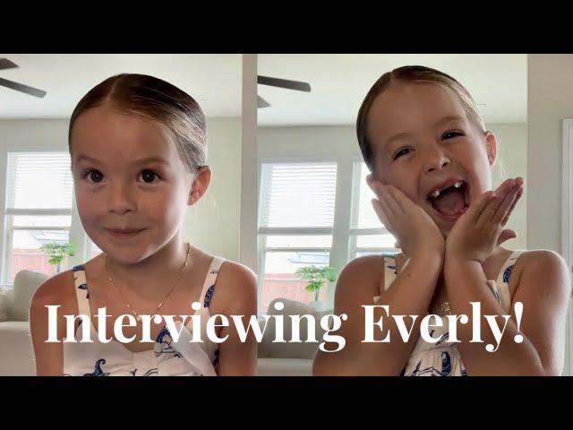 Interviewing My 6 Year Old!!