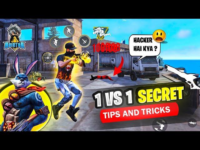 1 VS 1 One Tap Headshot Trick 1 vs 1 Custom Tips and Tricks  Win Every 1 vs 1 Custom in Free Fire