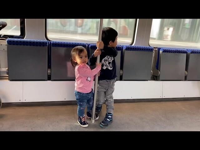 Thirdy and Alli on the Train