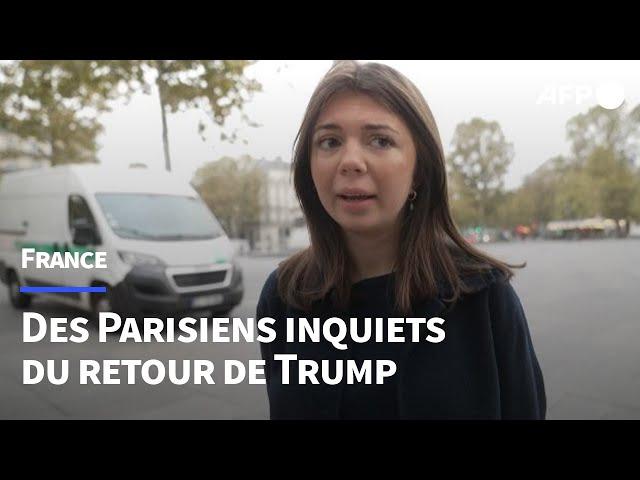 "J'ai très peur": des Parisiens réagissent à la victoire de Donald Trump | AFP