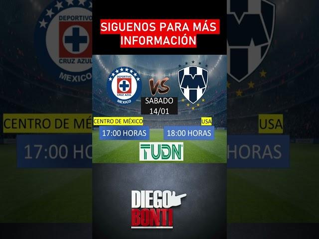 Cruz Azul vs Monterrey Donde ver EN VIVO HORARIO Clausura 2023 JORNADA 2. #ligamx #cruzazul